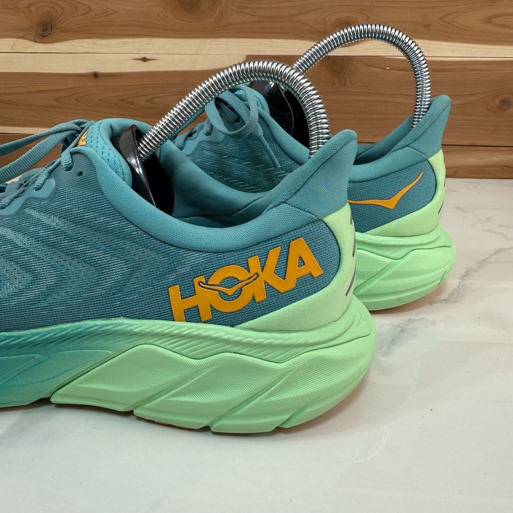 Hoka One One Arahi 6 Men's Running Shoes Walking Gym Size 9.5D Ocean Mist Lime - Picture 7 of 13